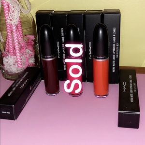 Brand New Mac Retro Matte liquid lipsticks